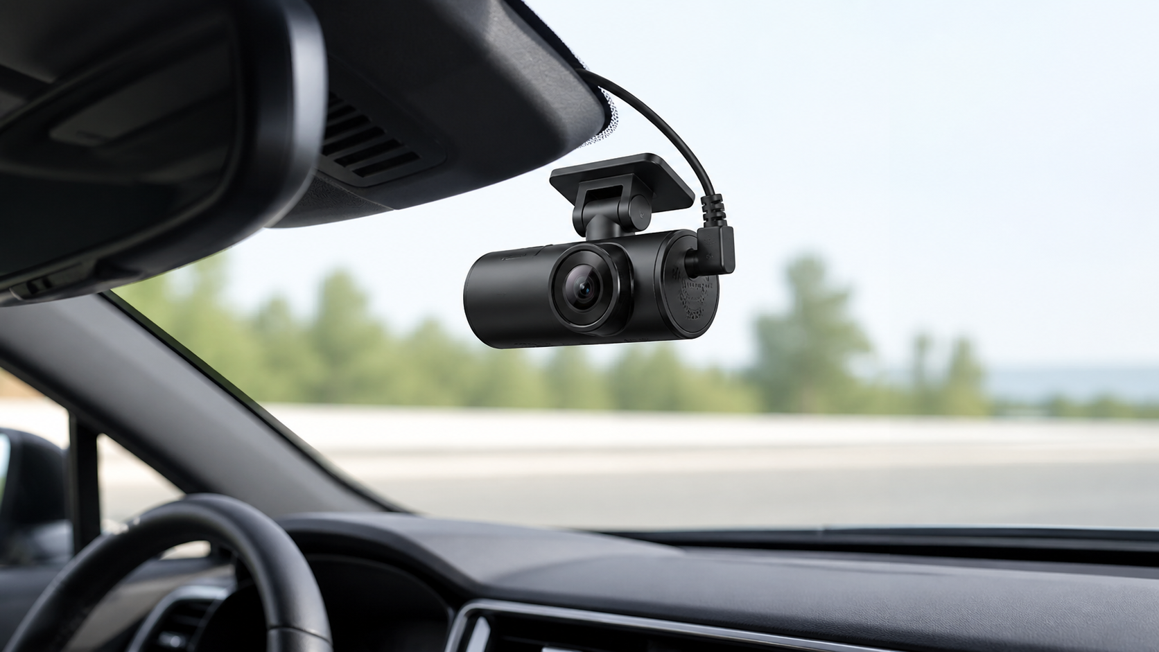 Front and rear dash cam shortlist preview image with dual-view motif.