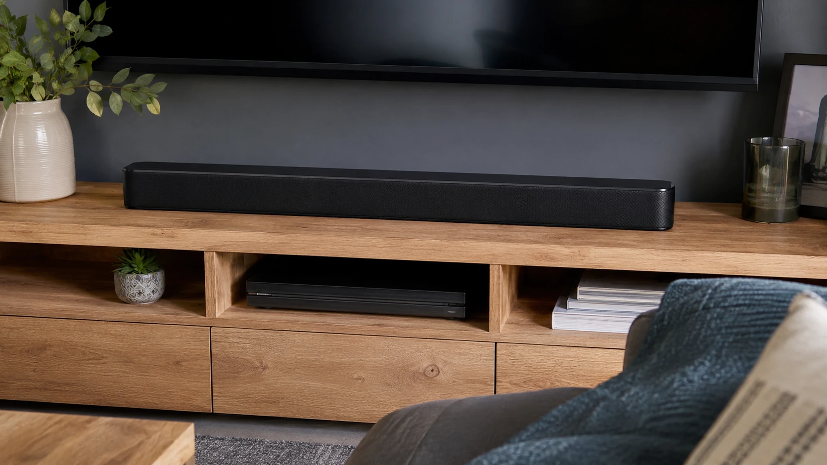 Photorealistic shortlist image for Best Budget Soundbars in the UK (2026), showing a clean audio creator gear buying-guide scene.