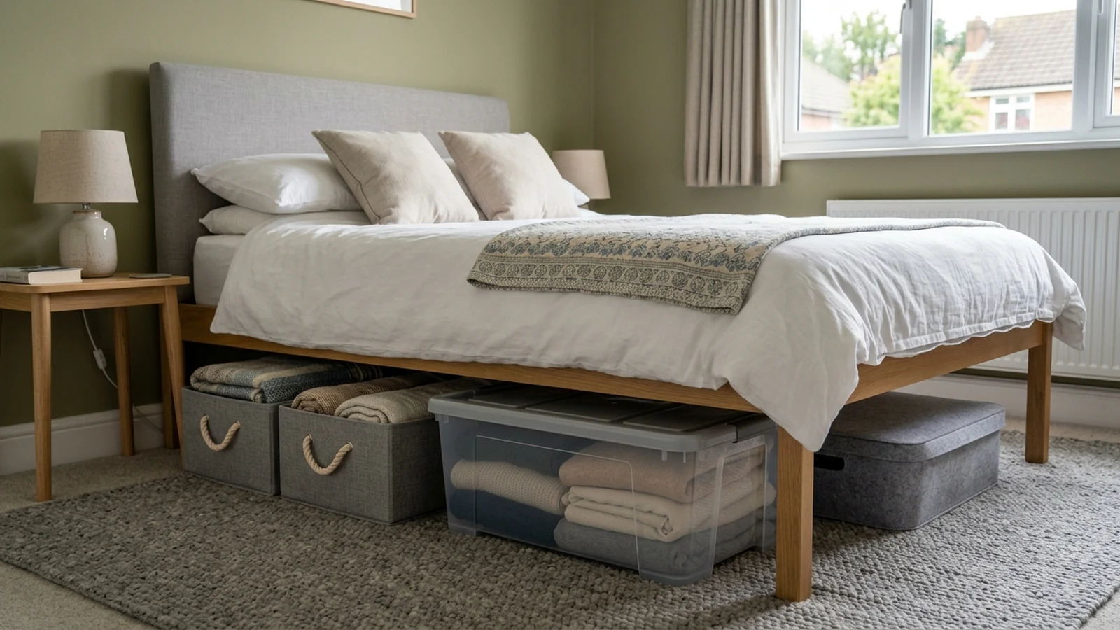 Illustrated shortlist cover for Best Under-Bed Storage for Small Bedrooms in the UK (2026).