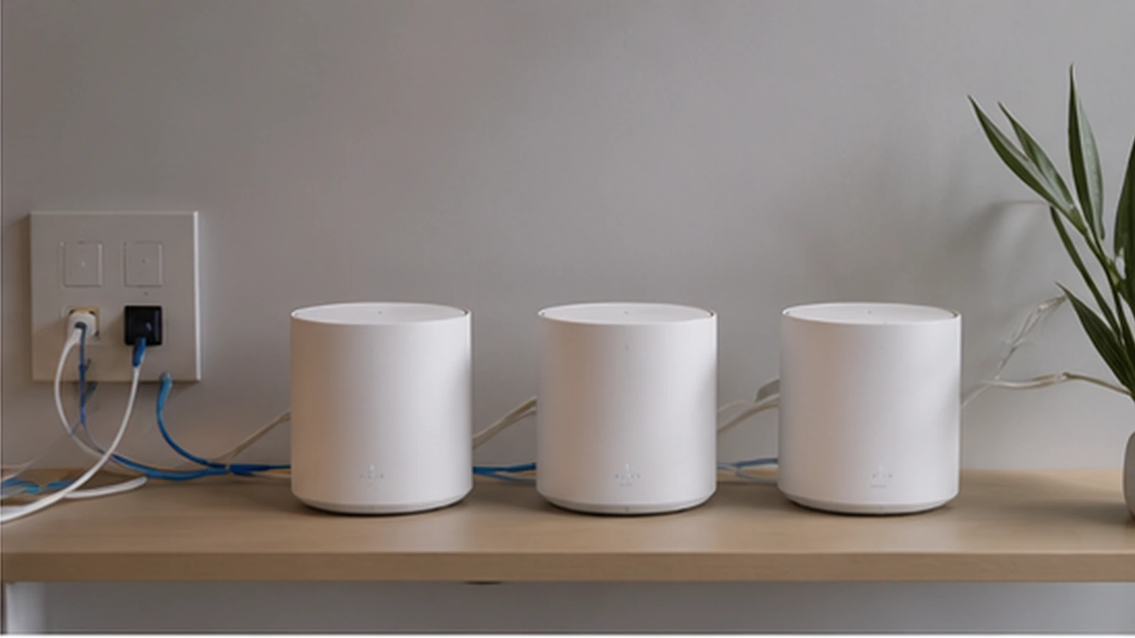 Photorealistic shortlist image for Best Mesh Wi-Fi with Ethernet Backhaul in the UK (2026), showing a clean home-networking-wifi buying-guide scene.