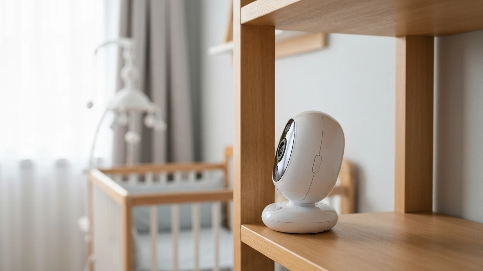 Photorealistic shortlist image for Best Baby Room Cameras in the UK (2026), showing a clean home security buying-guide scene.