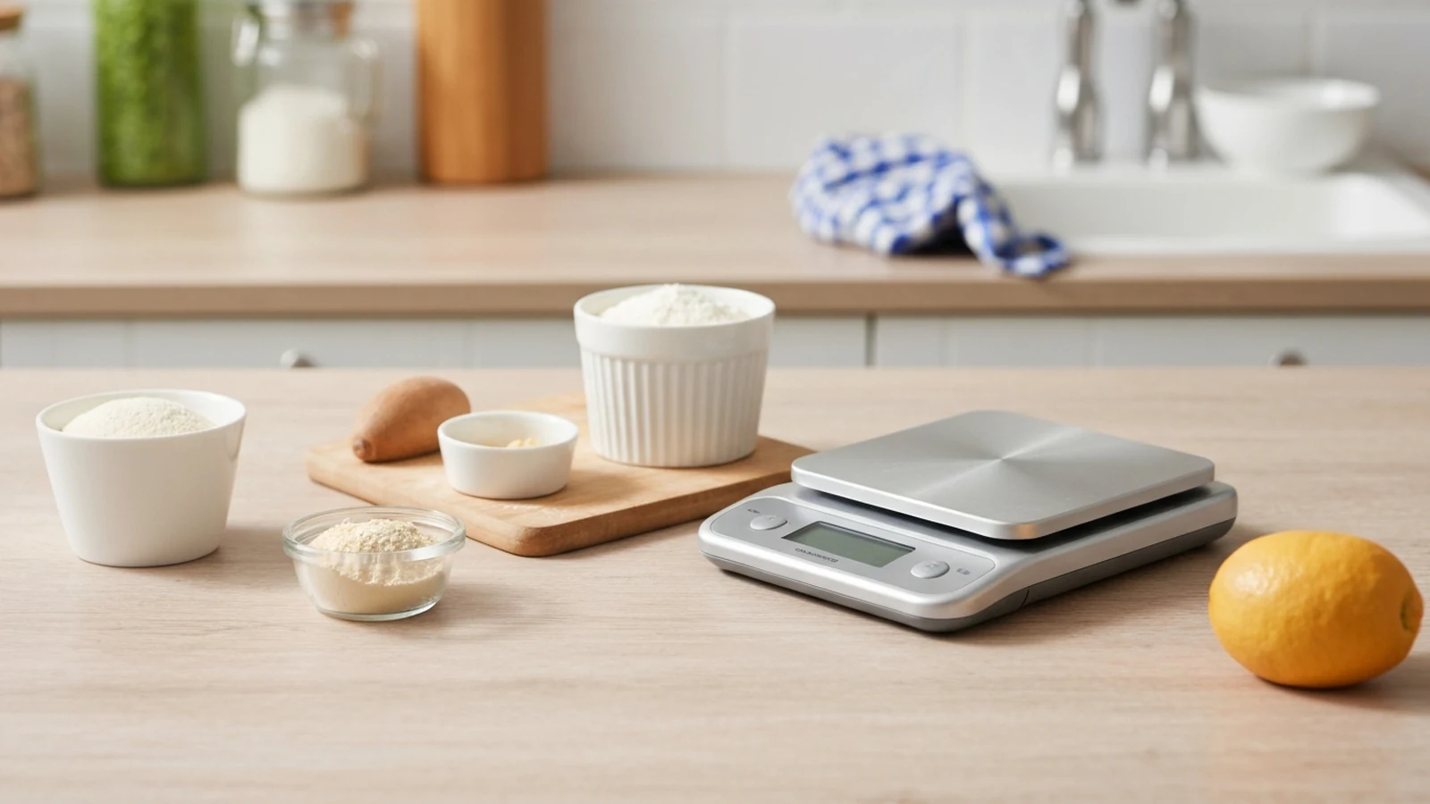 Illustrated shortlist cover for Best Digital Kitchen Scales for Baking in the UK (2026).