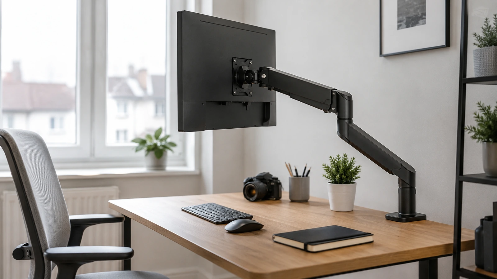 Photorealistic shortlist image for Best Monitors for Laptop Docking in the UK (2026), showing a clean monitors-displays buying-guide scene.