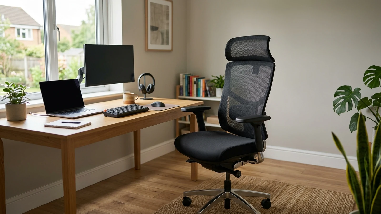 Photorealistic image of office chairs for gaming and work for a UK shortlist buying guide.