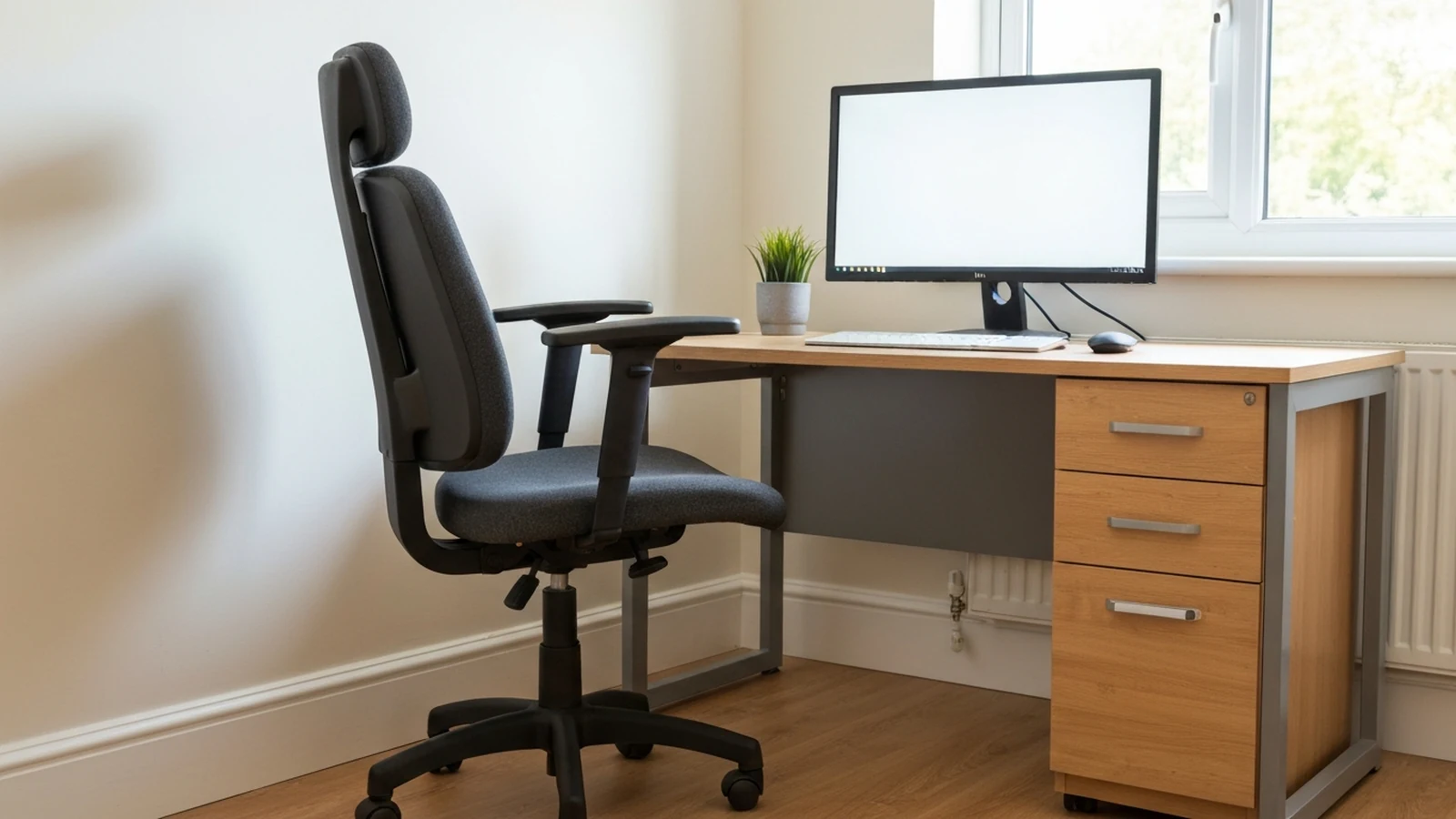 Editorial image for office chairs with flip up arms shortlist.