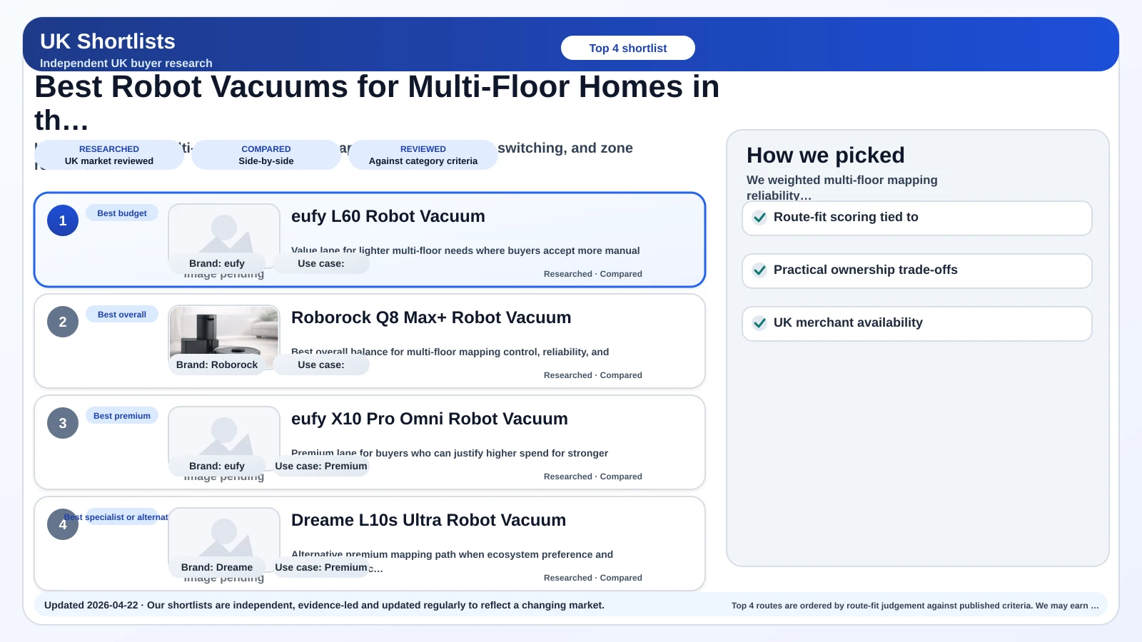 Card image for Best Robot Vacuums for Multi-Floor Homes in the UK (2026).